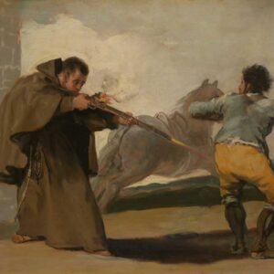 Friar Pedro Shoots El Maragato as His Horse Runs Off - Francisco José de Goya y Lucientes