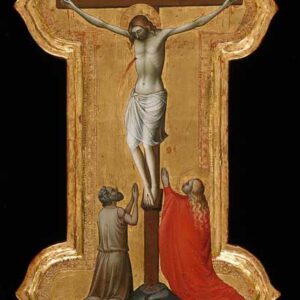 Processional Cross with Saint Mary Magdalene and a Blessed Hermit - Lorenzo Monaco