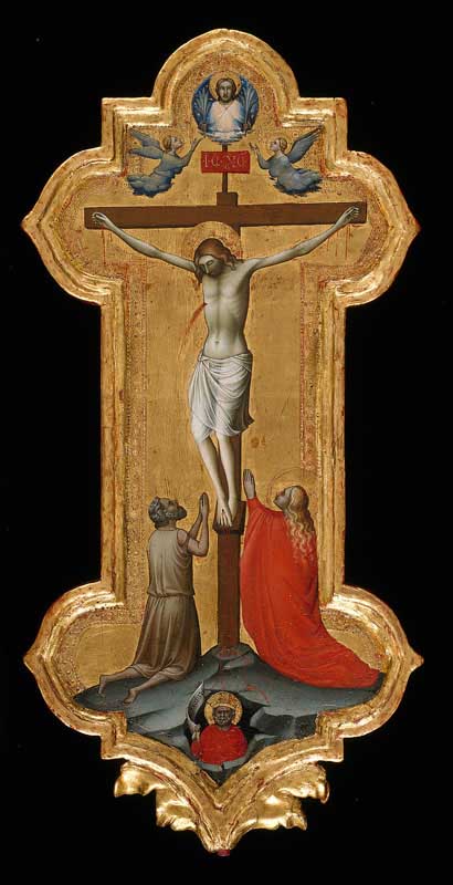 Processional Cross with Saint Mary Magdalene and a Blessed Hermit - Lorenzo Monaco