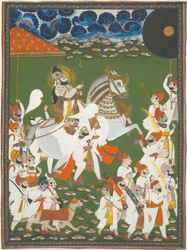 Maharana Bhim Singh in Procession - attributed to Ghasi