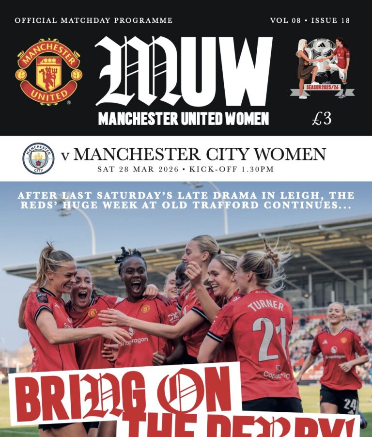 MANCHESTER CITY WOMEN
S AT 2 8 M A R 2 0 2 6 • K I C K - O F F 1 . 3 0 P M